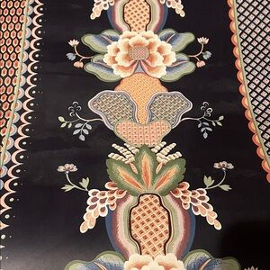 Clarence House Dark Floral Vibrant Moody Wallpaper